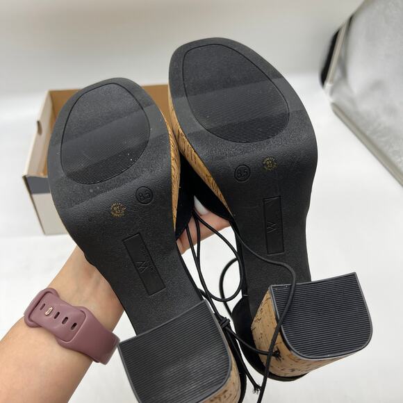 Worthington Womens Panama Block Heel Pumps Black Size 8.5M - Picture 6 of 11